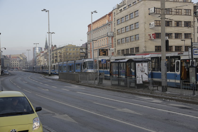 Awaria hamulca w tramwaju linii 23 we Wrocławiu