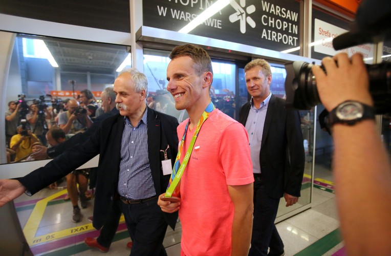 Rafał Majka już wrócił do kraju z brązowym medalem igrzysk olimpijskich