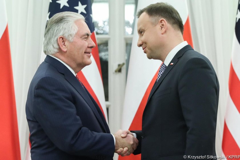 Andrzej Duda spotkał się z Tillersonem