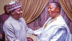 Simon Lalong visits Joshua Dariye, Jolly Nyame in Abuja