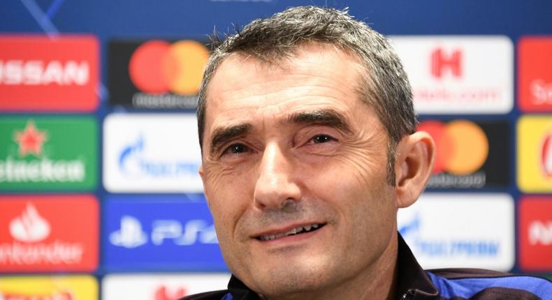 Barcelona's Spanish coach Ernesto Valverde said in Prague that the the postponement of the Clasico meant he had more freedom in team selection in the Champions League on Wednesday