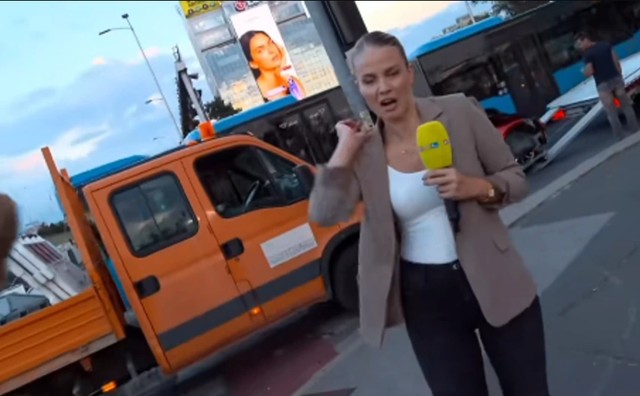 Voditeljku ujela osa pre početka snimanja