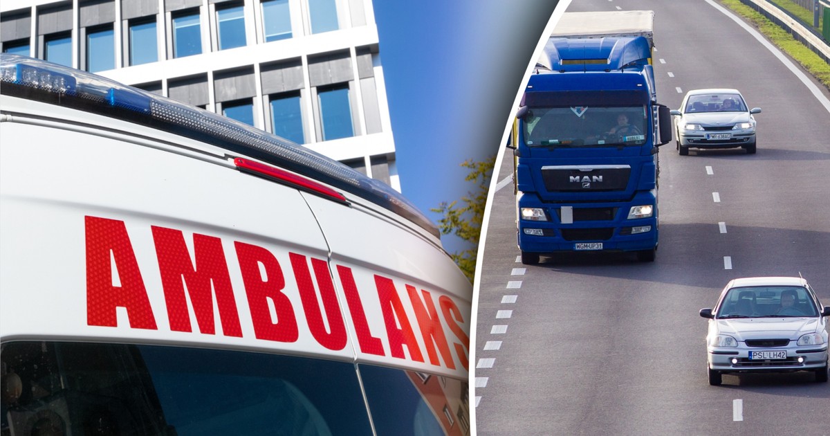 Dramat na ekspresówce do Poznania. Mężczyzna nagle osunął się na ziemię