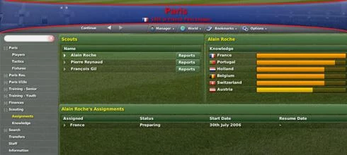 Screen z gry Football Manager 2007