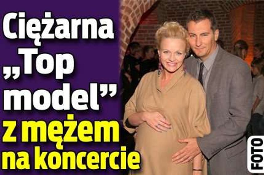 Ciężarna "Top model" z mężem na koncercie. Foto