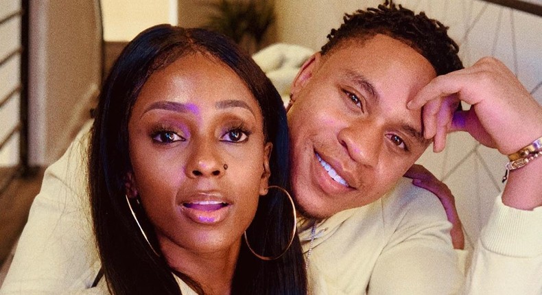 Rotimi with Vanessa Mdee