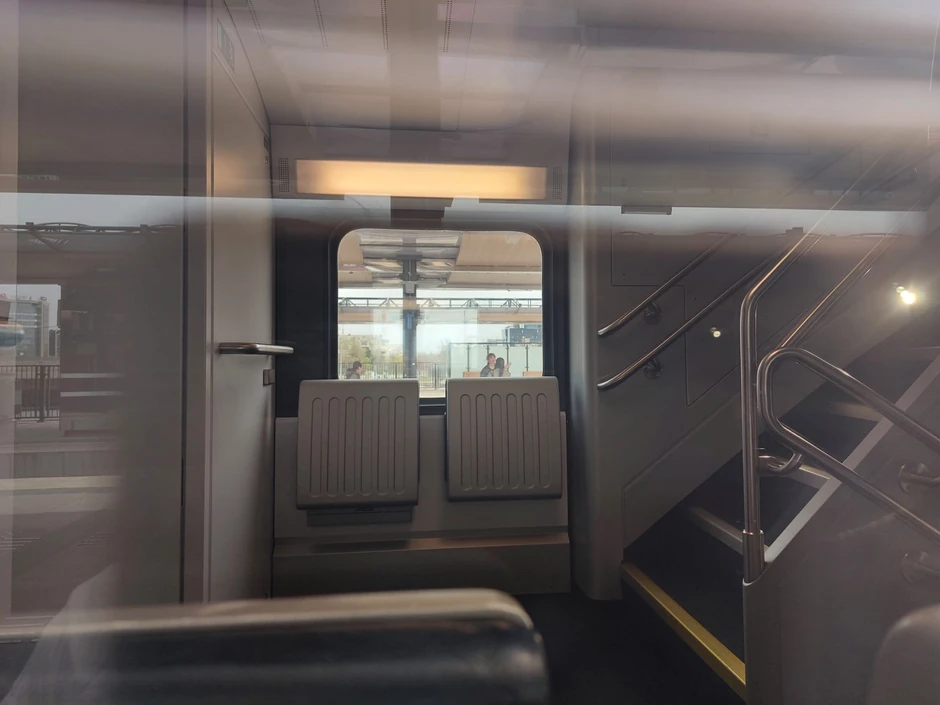 Unutrašnjost voza u kom se desio incident