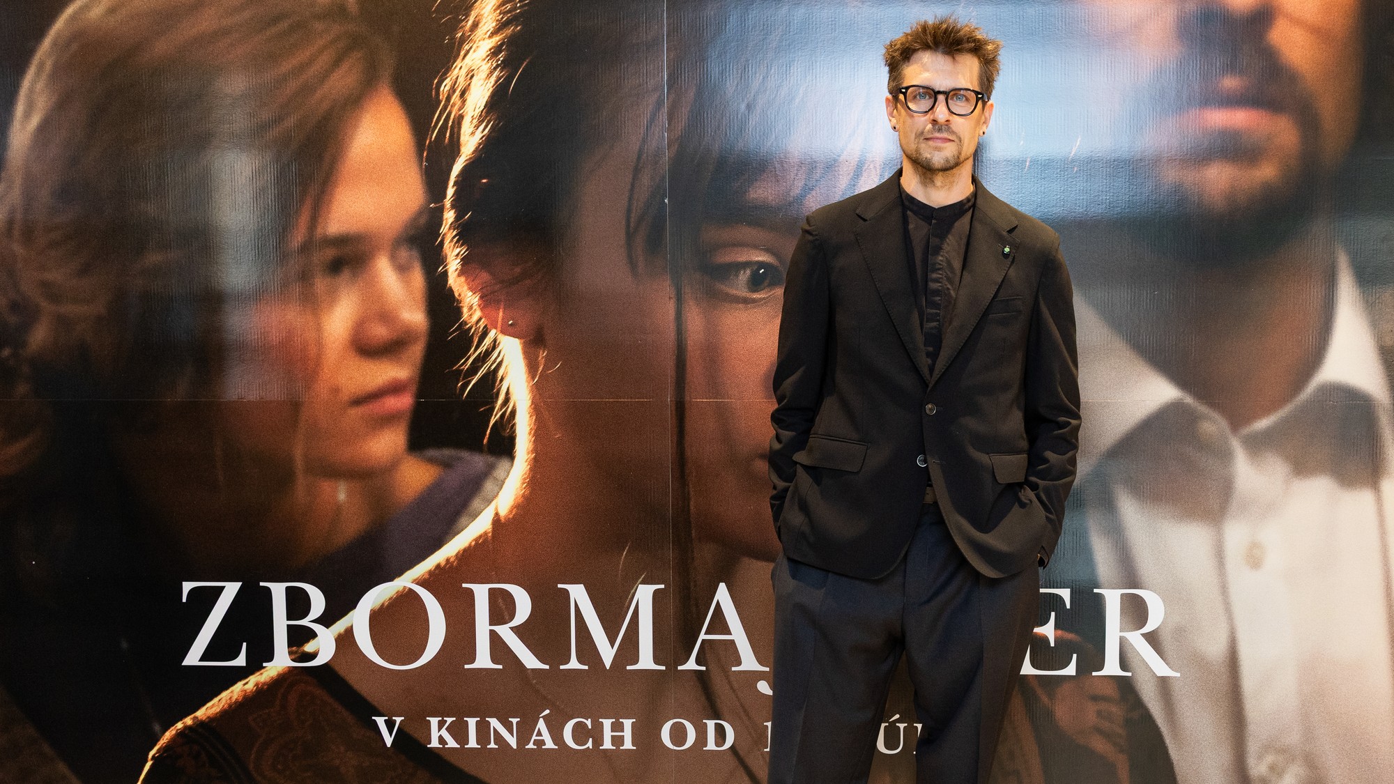 Juraj Loj počas premiéry filmu Zbormajster v kine Lumière