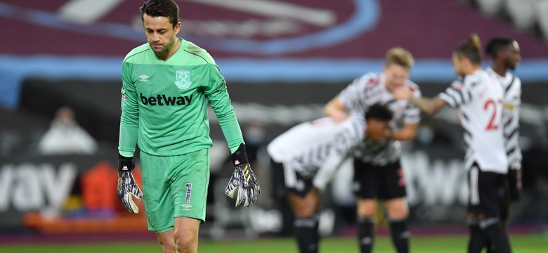 Fabiański skapitulował trzy razy. Man Utd przerwał serię West Ham