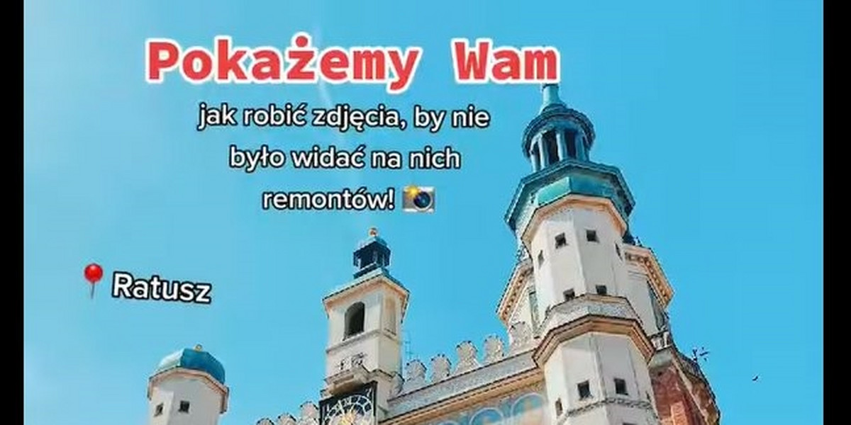 Urząd miasta w Poznaniu opublikował film z poradami, jak robić zdjęcia w Poznaniu, by nie było widać remontów.