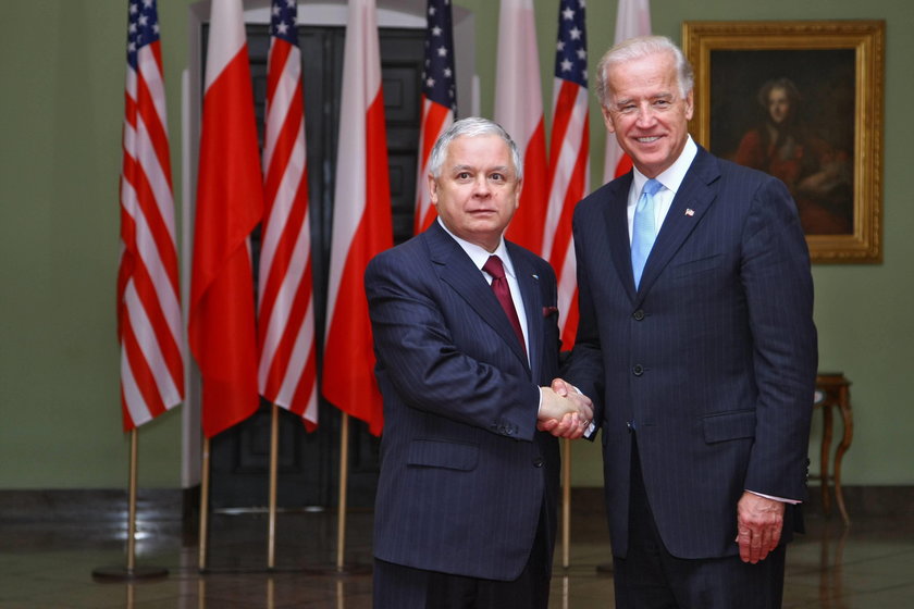 Joe Biden i Lech Kaczyński