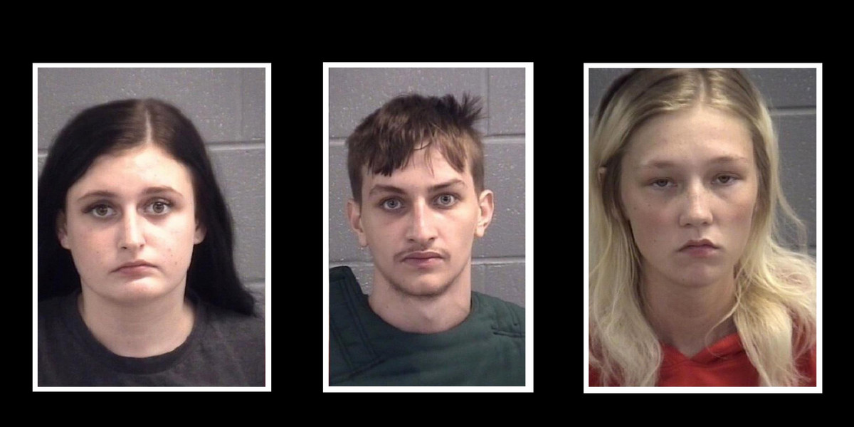 Policja: Sydney Maughon (18 l.), Jeremy Munson (18 l.) i McKenzie Davenport (19 l.) zostali oskarżeni o morderstwo.