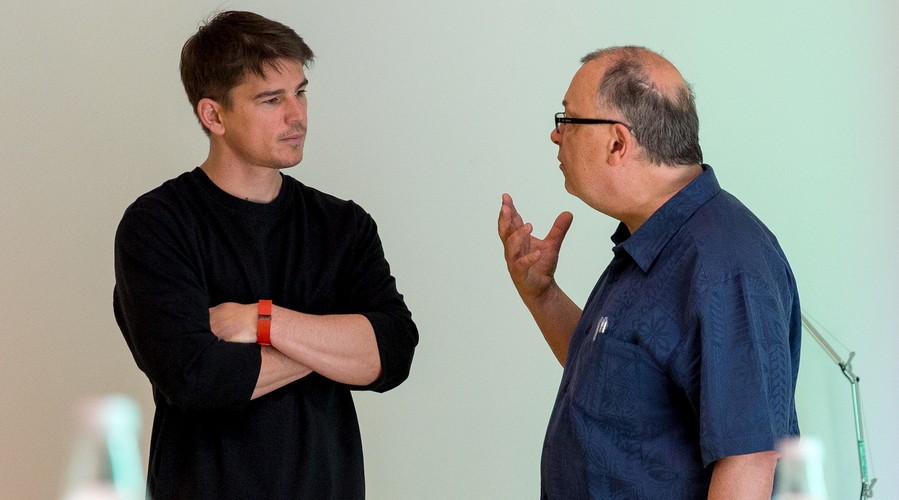 Josh Hartnett na planie nowego filmu Lecha Majewskiego 'Dolina Bogów' w Muzeum Śląskim w Katowicach