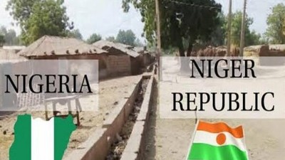 Popular photo of a boarder between Niger and Nigeria [Twitter]