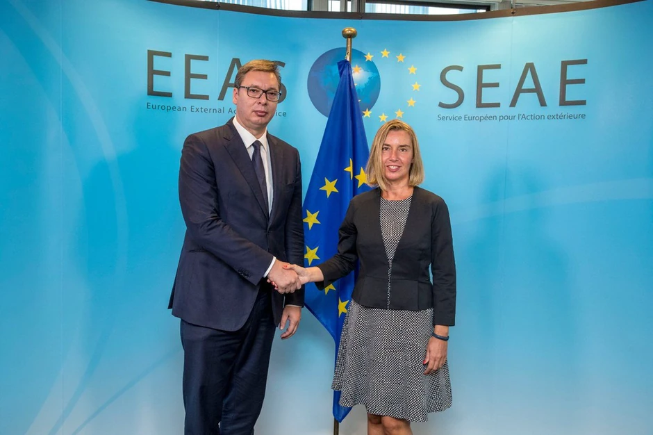 Aleksandar Vučić i Federika Mogerini