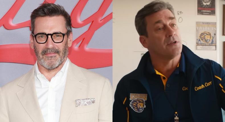 Jon Hamm attends FX's Fargo Year 5 premiere at Nya Studios in Los Angeles, and as Coach Carr in Mean Girls.Steven Simione/FilmMagic/Paramount Pictures