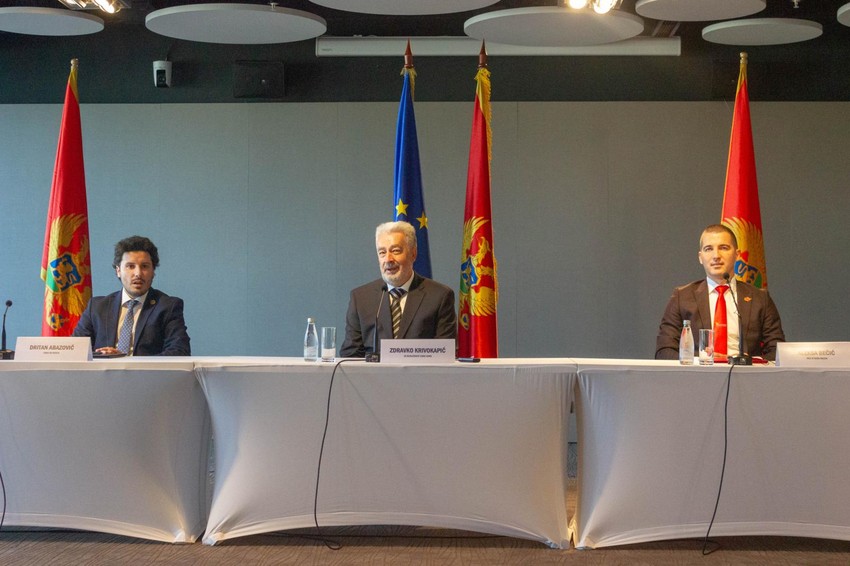 Dritan Abazović (levo) i Aleksa Bečić (desno)