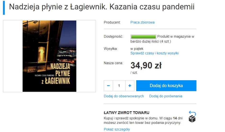 Książka "Nadzieja płynie z Łagiewnik"