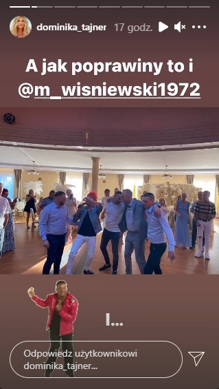 Michał Wiśniewski na poprawinach u znajomych/Instagram/dominika_tajner