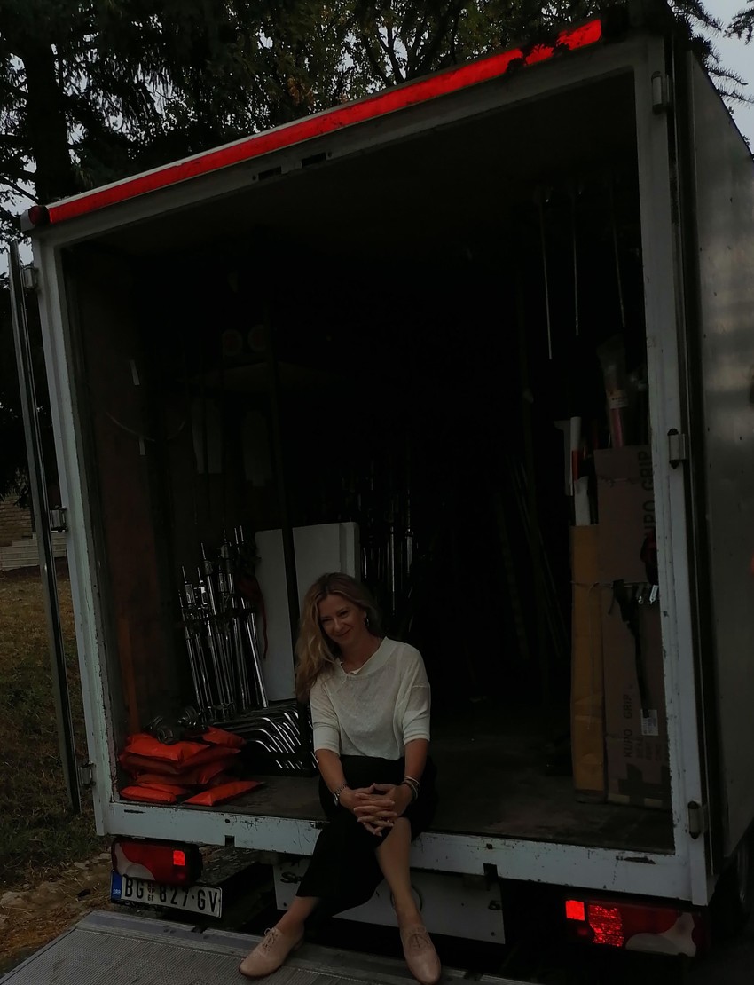 Mirjana Joković na snimanju serije "Poziv"