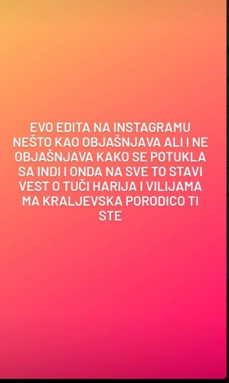 Ljudi o tuči Edite i Indi