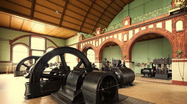 Wnętrze historycznej budowli na Świątnikach z bezcennymi maszynami