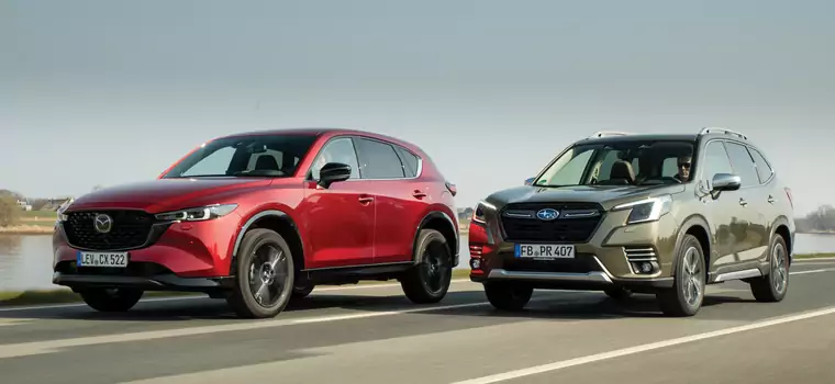 Rebelianci bez turbo: Mazda CX-5 kontra Subaru Forester. Japoński duet ciągle w formie!