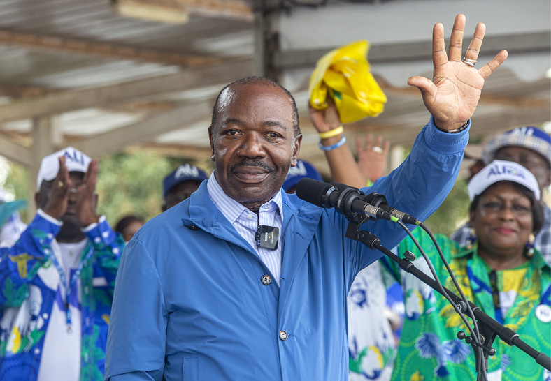 Ali Bongo Ondimba, dotychczasowy prezydent Gabonu. 26.08.2023 r.
