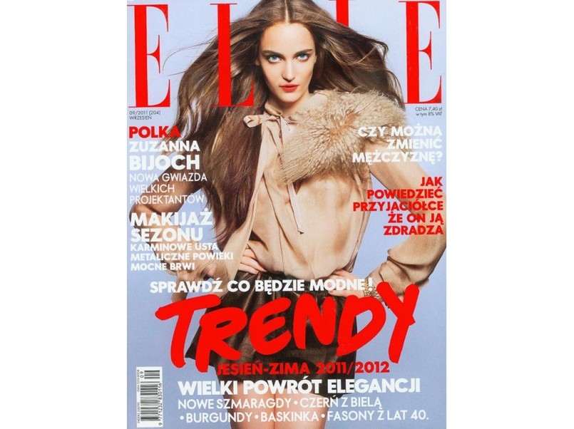 17-letnia Zuzanna Bijoch na okładce polskiego wydania magazynu Elle.