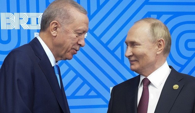 Redžep Tajip Erdogan i Vladimir Putin u Kazanu na samitu BRIKS-a 23. oktobra 2024.
