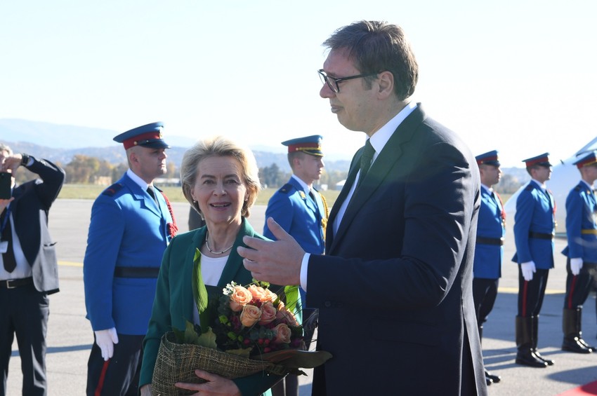 Aleksandar Vučić i Ursula Fon der Lajen