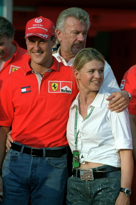 Michael Schumacher i jego żona Corinna