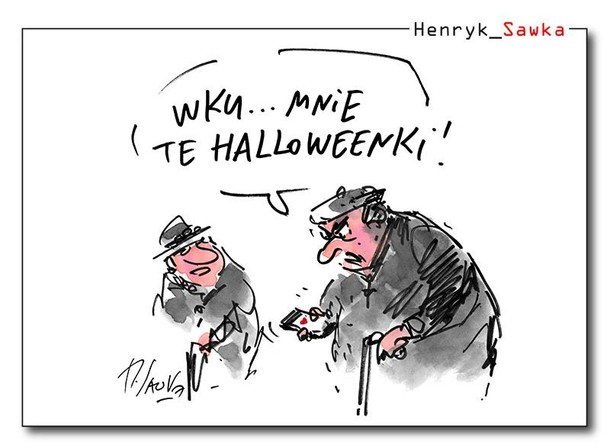 Walentynki Halloween Sawka