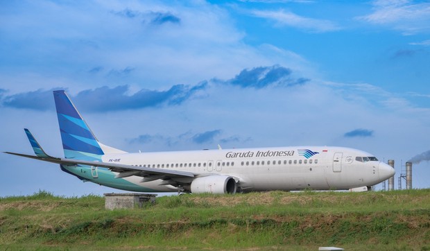 Avion indonežanske kompanije, ilustracija