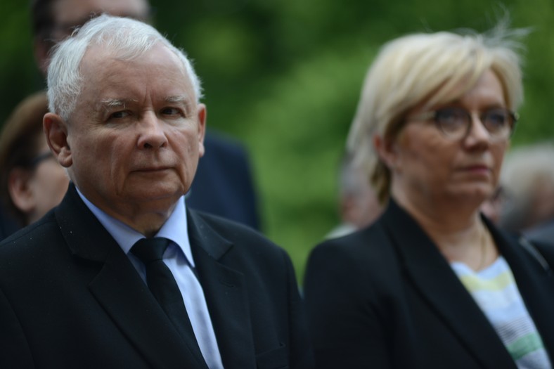 Jarosław Kaczyński i Julia Przyłębska