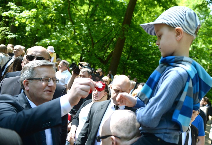 Prezydent Bronisław Komorowski na Pikniku Europejskim