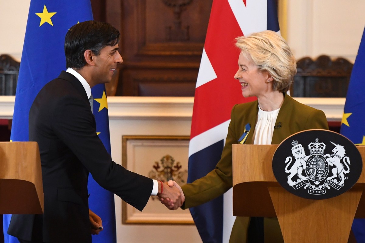 Rishi Sunak i Ursula von der Leyen