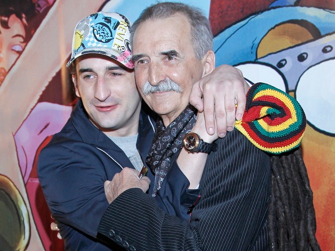 Michał Koterski z tatą Markiem