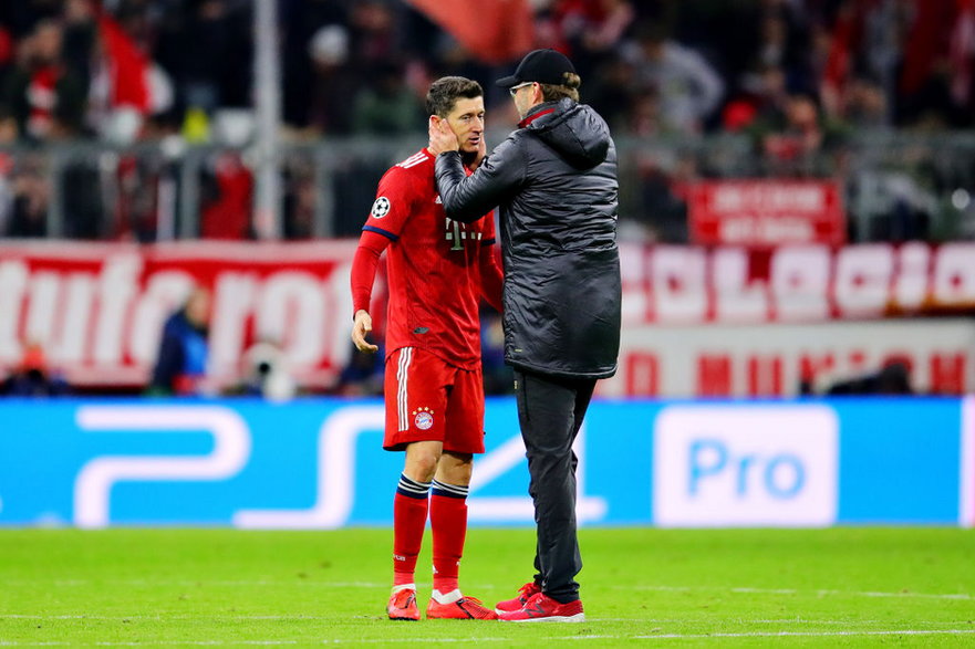 Robert Lewandowski i Juergen Klopp