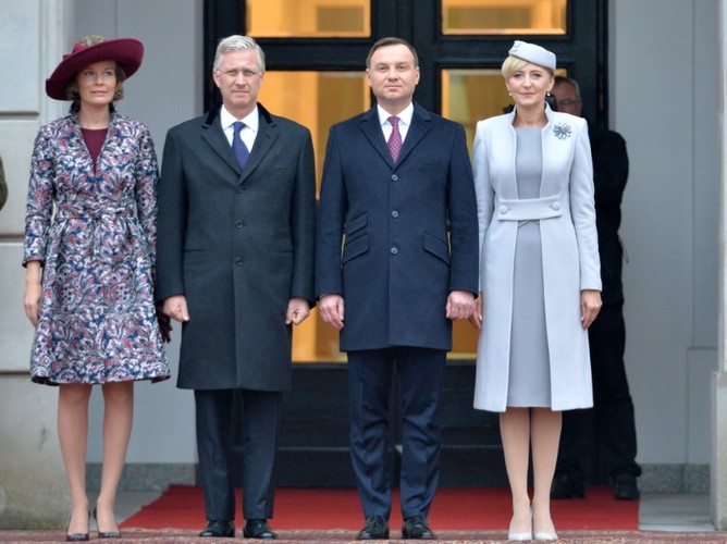 Królowa Matylda, król Filip, Andrzej Duda i Agata Kornhauser-Duda