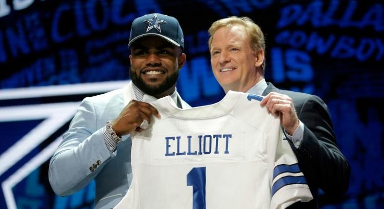 Ezekiel Elliott headed the sales list of all NFL player licensed merchandise from March of 2016 through February 2017