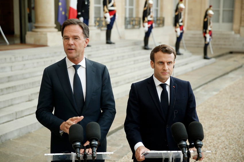 Holandski premijer Mark Rute i francuski predsednik  Emanuel Makron