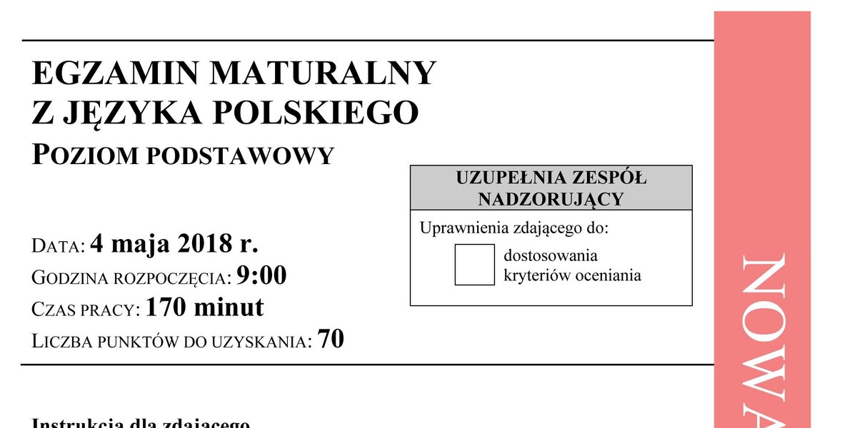 Matura 2018: Polski. Odpowiedzi i Arkusze CKE