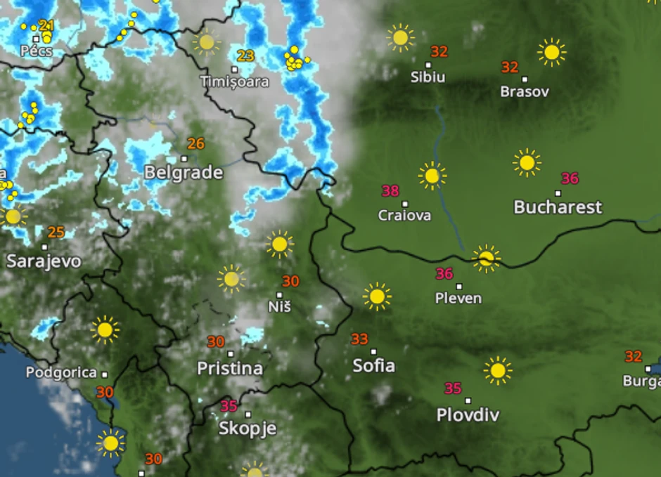 Vreme u Srbiji u 12 sati