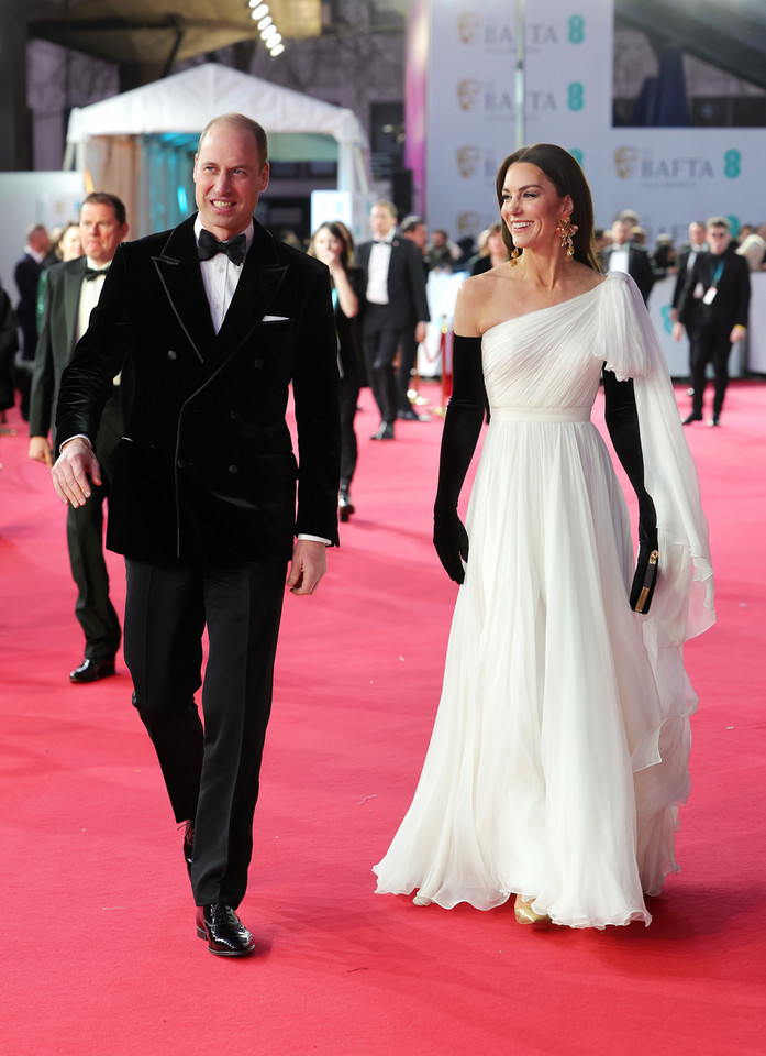 Księżna Kate i książę William na rozdaniu nagród BAFTA