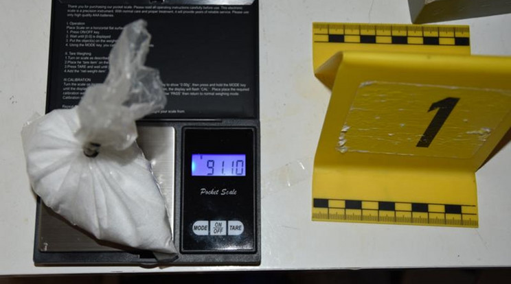  1,3 kilogramm kábítószert foglaltak le /Fotó: Police
