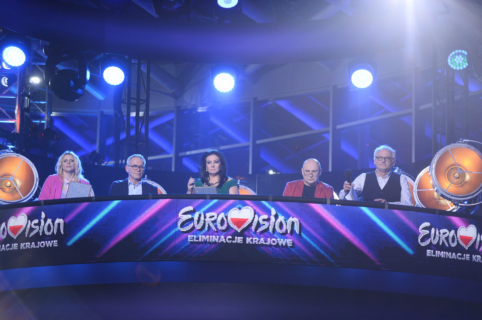 Jury polskich preselekcji do Eurowizji 2017: Maria Sadowska, Robert Janowski, Alicja Węgorzewska, Włodzimierz Pawlik i Krzesimir Dębski
