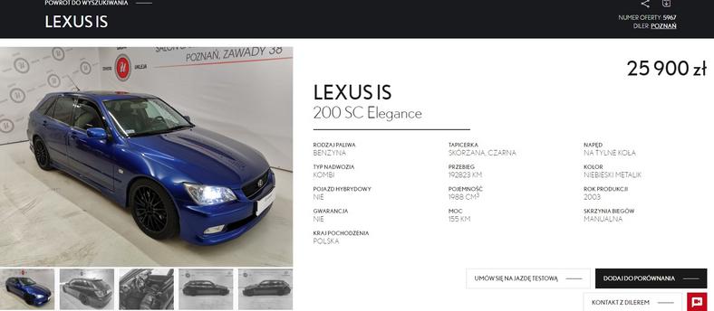 Lexus IS z 2004 roku 