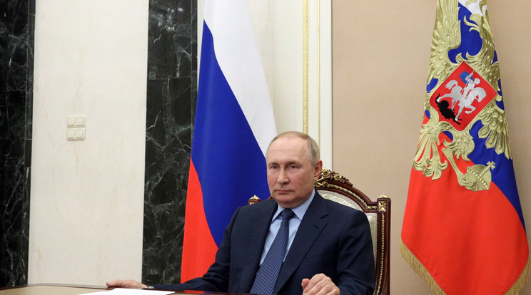 Vlagyimir Putyin orosz elnök a zaporizsjai atomerőmű ellen készülne? /Fotó: MTI/EPA/Szputnyik/Kreml/Pool/Mihail Klimentyev