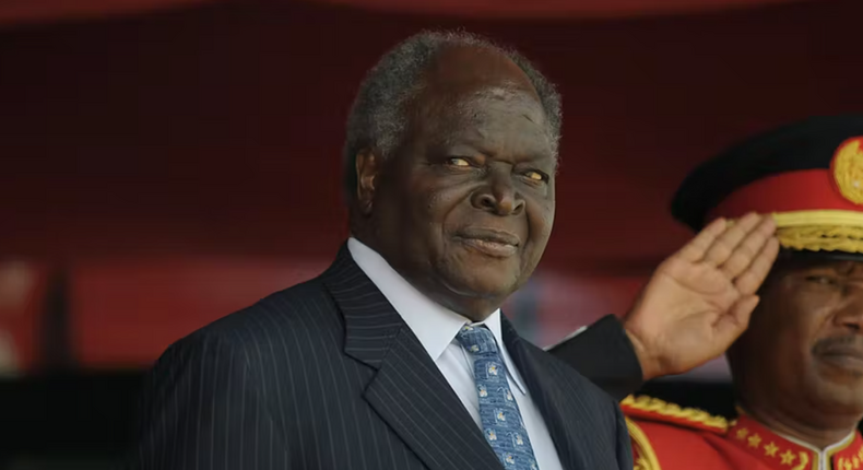 Former President Mwai Kibaki. [Tony Karumba/AFP Getty Images]